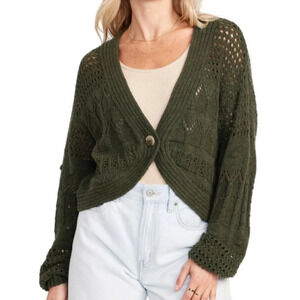 🖤New Open-Stitch Cropped Cardigan Sweater🖤